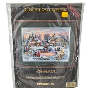 Dimensions Gold A Treasured Time Counted Cross Stitch Kit #8569 NEW Christmas 98